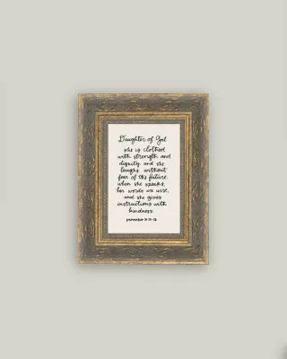 Daughter of God Vintage Framed Antique Style Sign