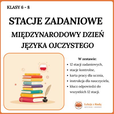 Stacje zadaniowe - Międzynarodowy Dzień Języka Ojczystego