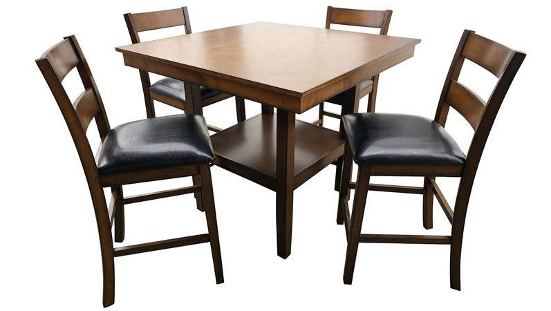 19001 Pendleton Brown Pub L19001-B Pub Table & 4 Chairs