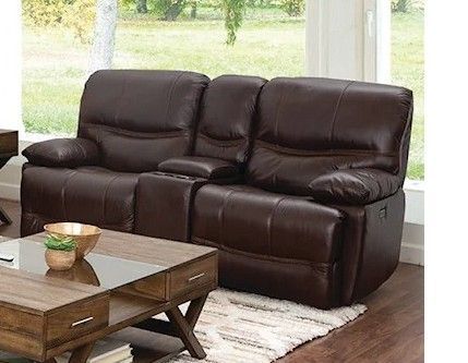 Colt Brown Leather Loveseat 70306-l2-CB Colt Brown Leather Loveseat 70306-l2-CB