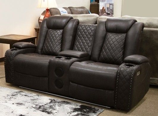 1769-30P2-OBR Omega Brown Power Reclining Sofa