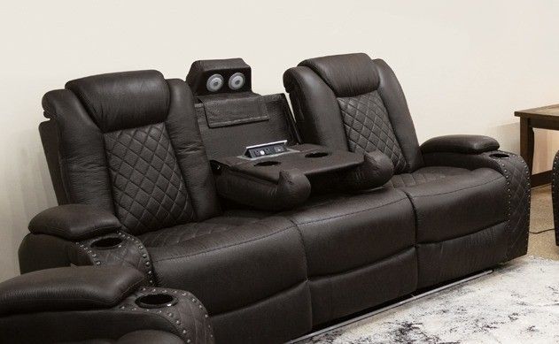 1769 Omega Brown 1769-13P2-OBR Power Recliner with Power Headrest