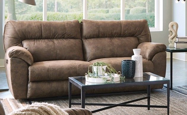 62650 Hollins Coffee 62652-1429-49 Power Reclining Loveseat