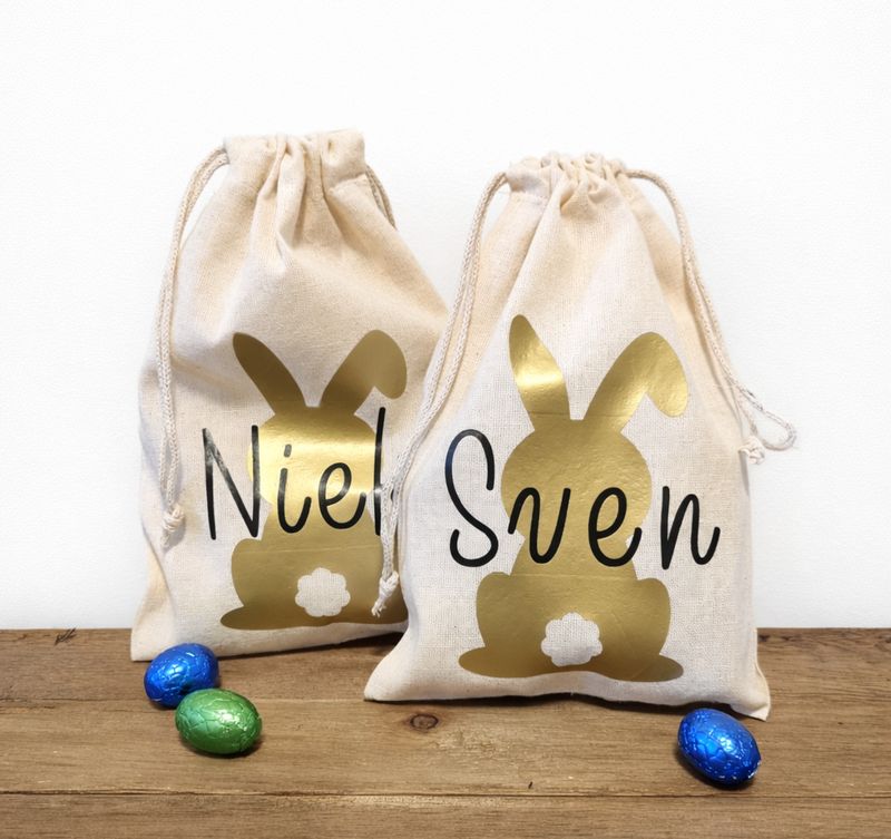 Paaszakje met naam