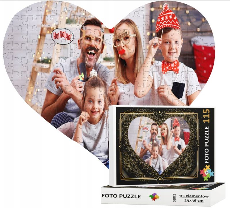 Foto Puzzle 115 elementów w kształcie Serca Dla Najukochańszej osoby