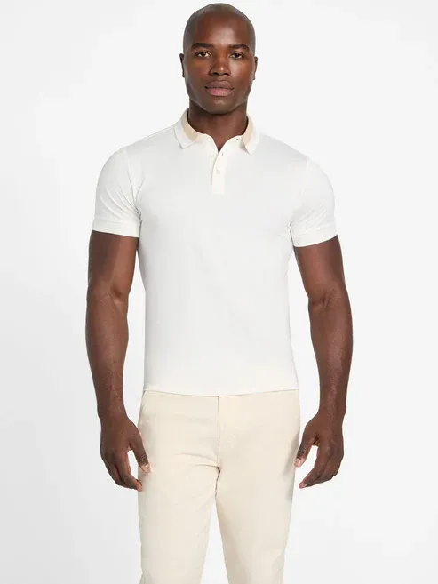 ​Slim-fit pique polo shirt