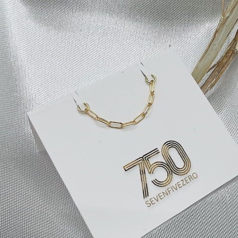 Seven Five Zero 18K Solid Yellow Gold Chain - The Badger