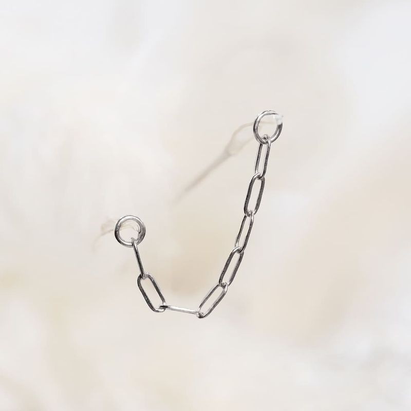 Seven Five Zero 18K Solid White Gold Chain - The Badger