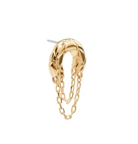 14K Yellow Gold Lucky Threadless End