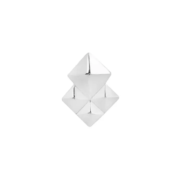 Buddha Jewelry 14K Solid White Gold Threadless Pyxis