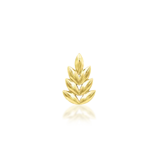 Junipurr 14K Solid Yellow Gold Threadless Forest