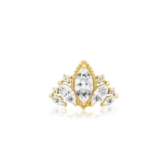 Junipurr 14K Solid Yellow Gold Threaded Queen Naveen Junipurr 14K Solid Yellow Gold Threaded Queen Naveen