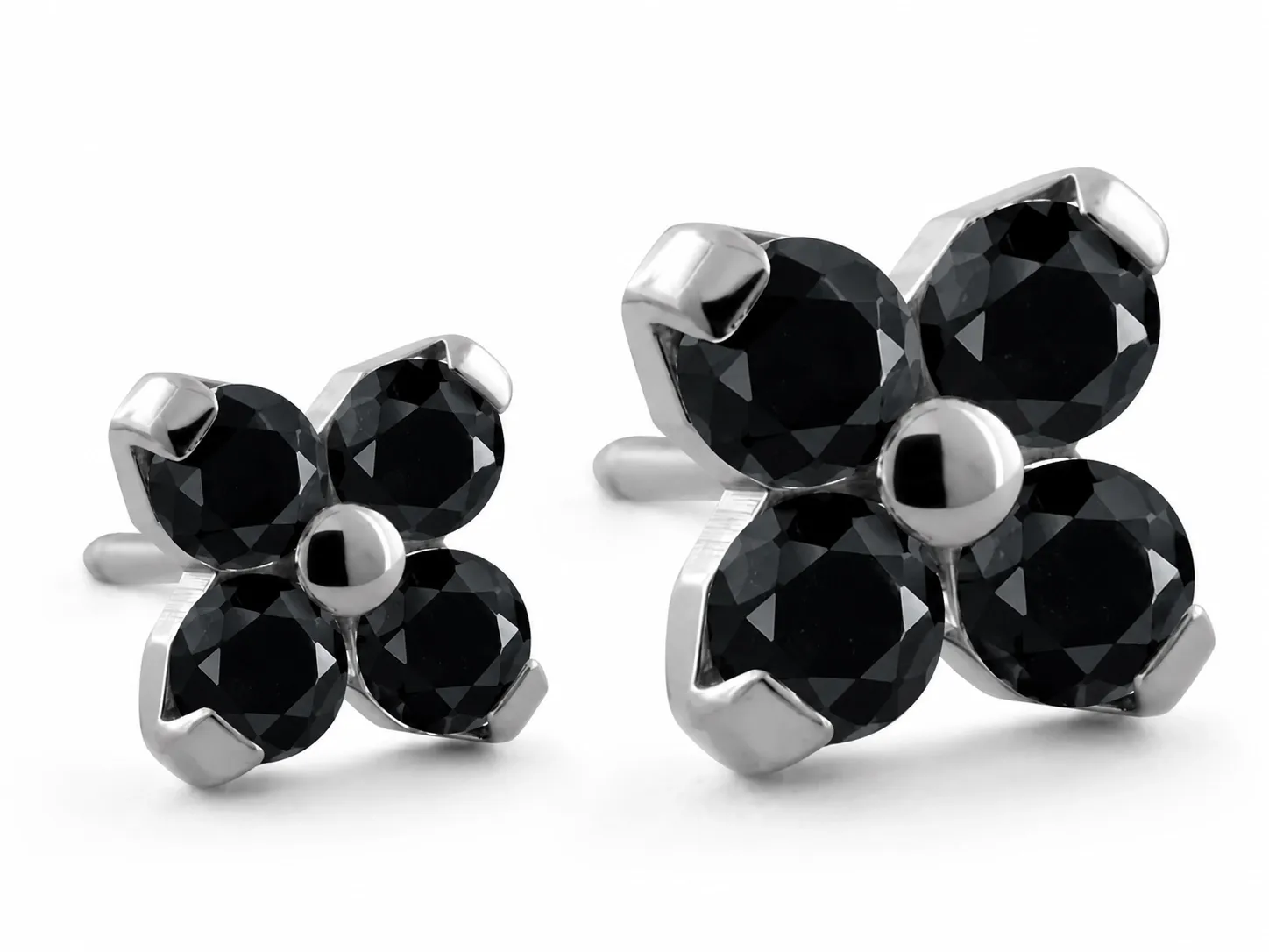 Neometal Threadless Forte -  Black CZ