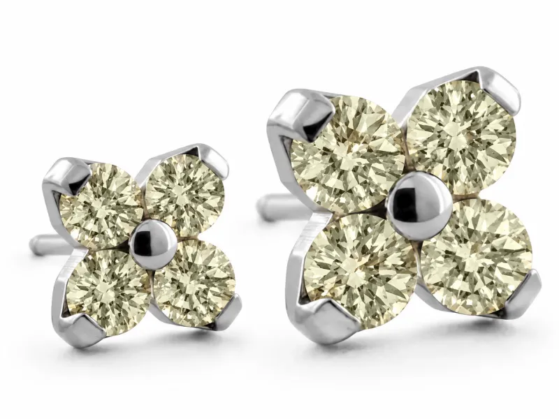 Neometal Threadless Forte -  Champagne CZ