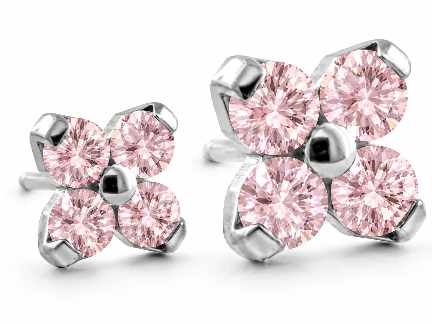 Neometal Threadless Forte -  Morganite CZ