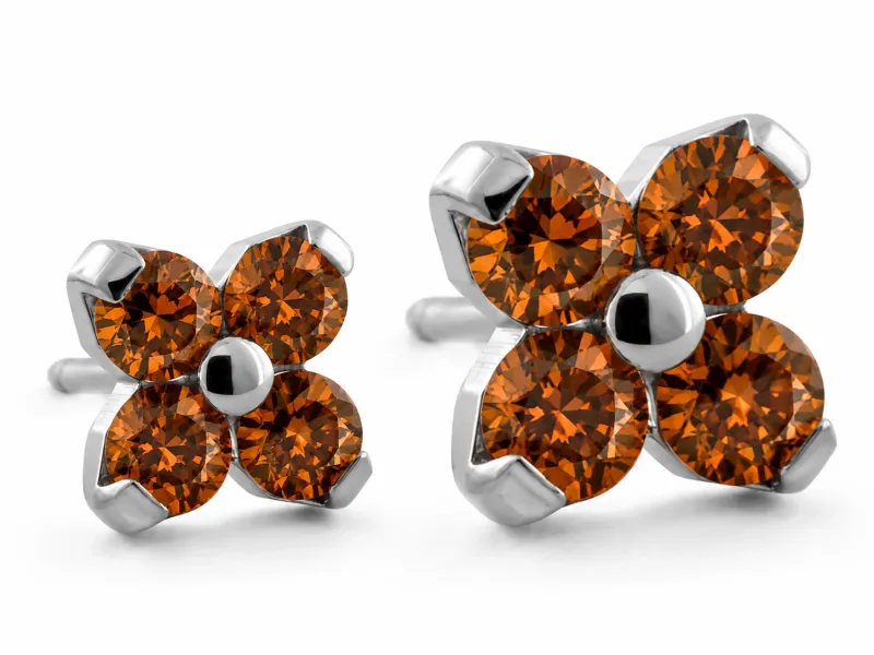 Neometal Threadless Forte -  Caramel CZ