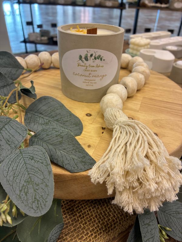 08 oz Round, Coconut Mango, Gray