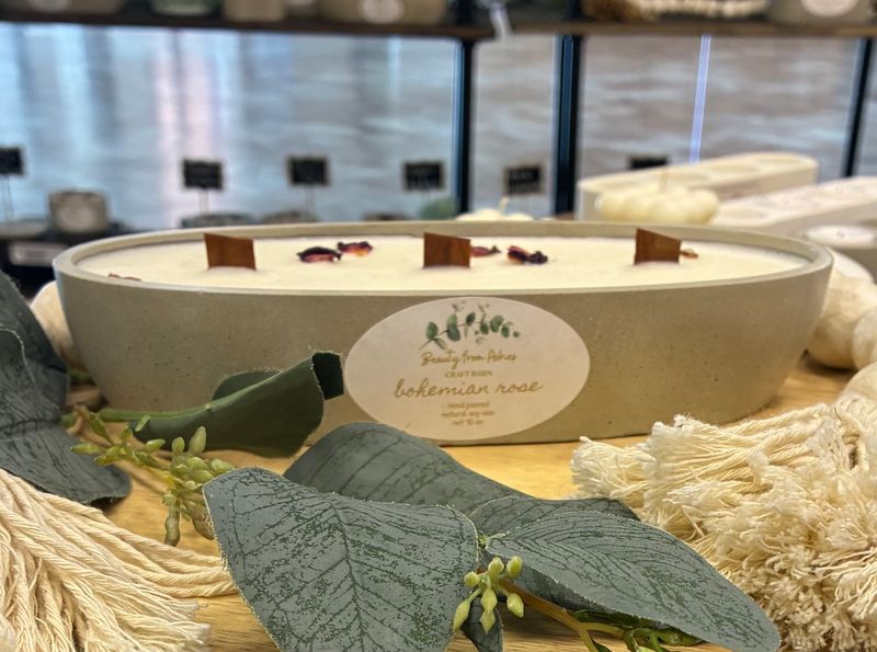 10 oz Canoe, Bohemian Rose, Gray