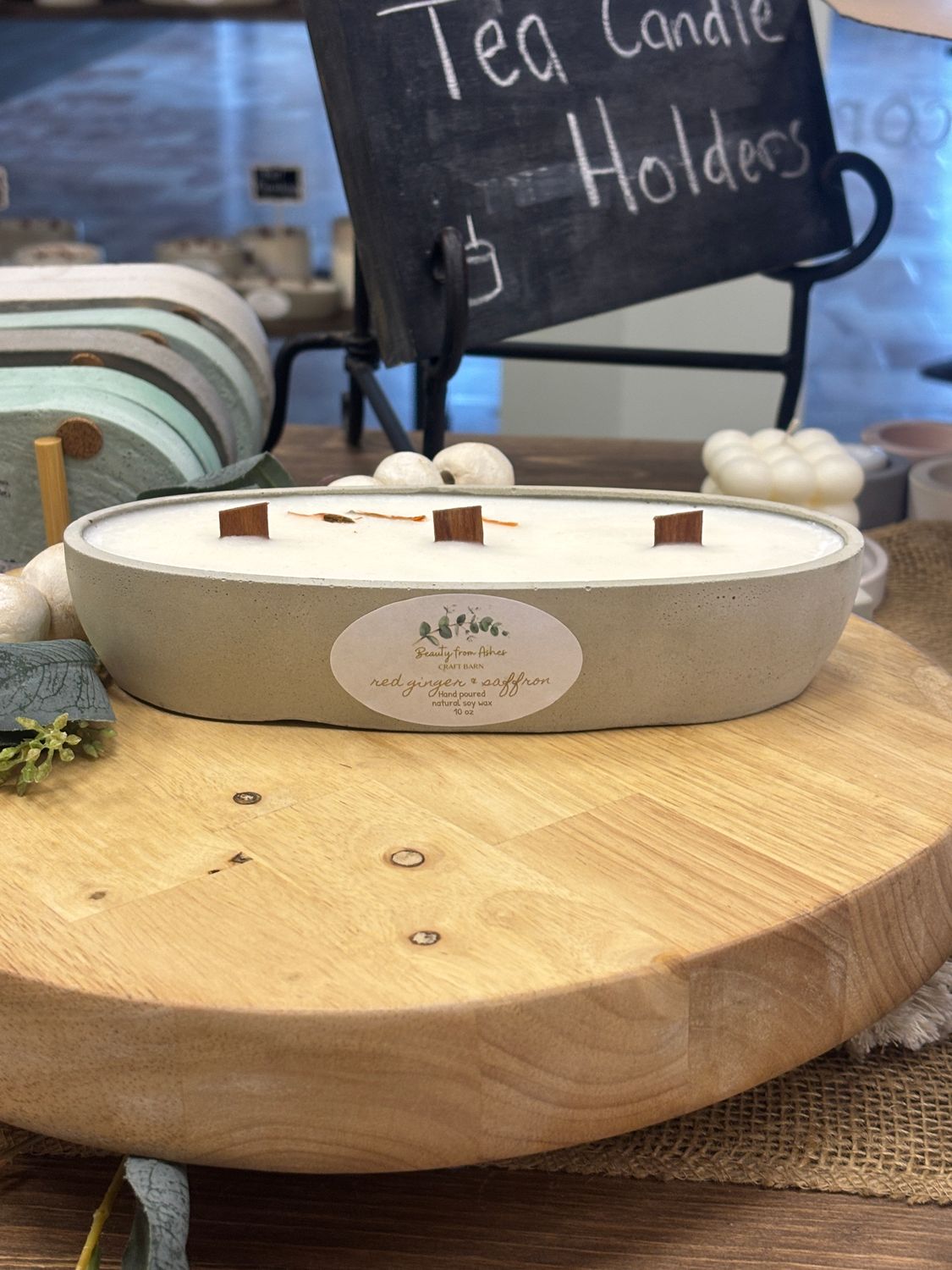 10 oz Canoe, Red Ginger & Safron , Gray