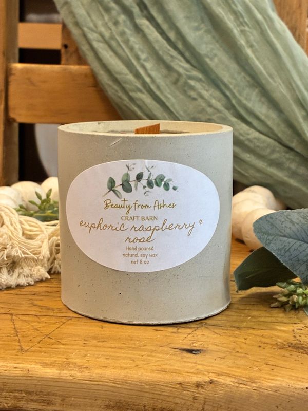 08 oz Round Euphoric Raspberry & Rose, Gray