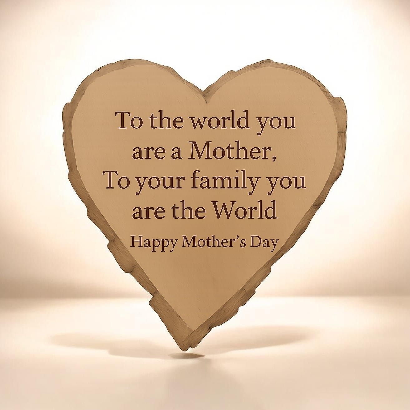 💝 Personalised Hanging Valentine’s Wooden Heart (your Message)