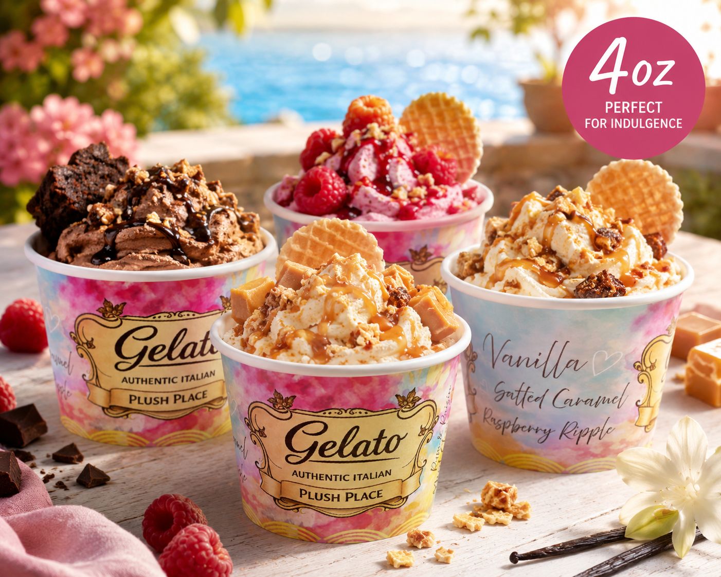 Plush Place 4oz Recyclable Icecream Cups - pk of 50