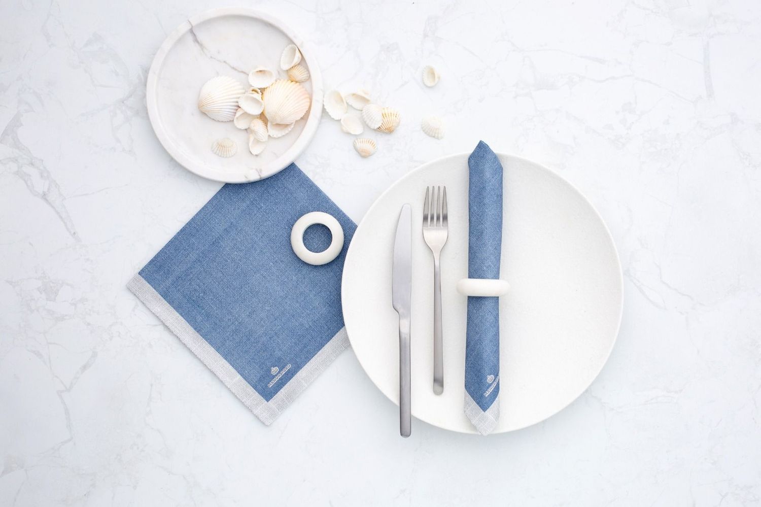 Linen (Blue) Napkins – Dinner Linen (Blue) Napkins – Dinner
