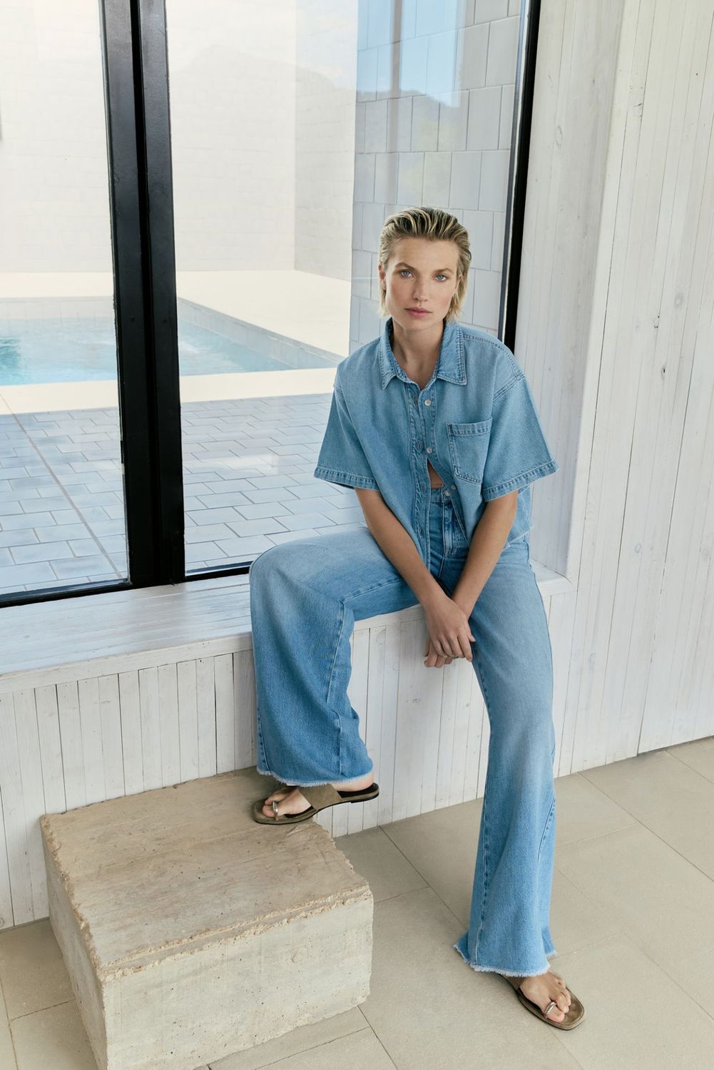 Jeansbloes Zuri - Raffaello Rossi