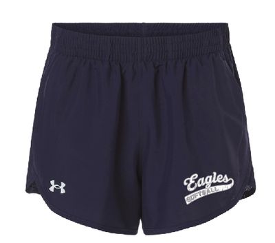 EVW Softball Women's Fly-By Unlined 3" Shorts-Midnight Navy