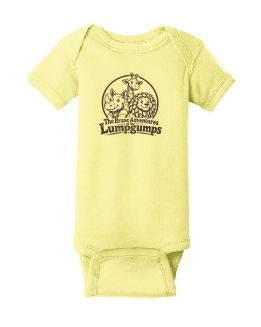 Lumpgumps Rabbit Skins™ Banana Short Sleeve Baby Rib Bodysuit-Infant Sizes