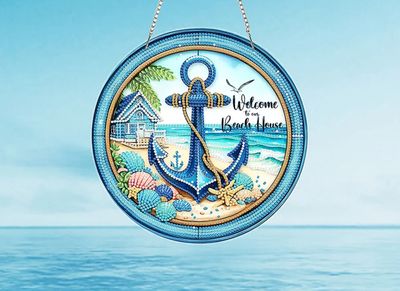 Hanger - Welcome our beach house - DIY diamond painting kit