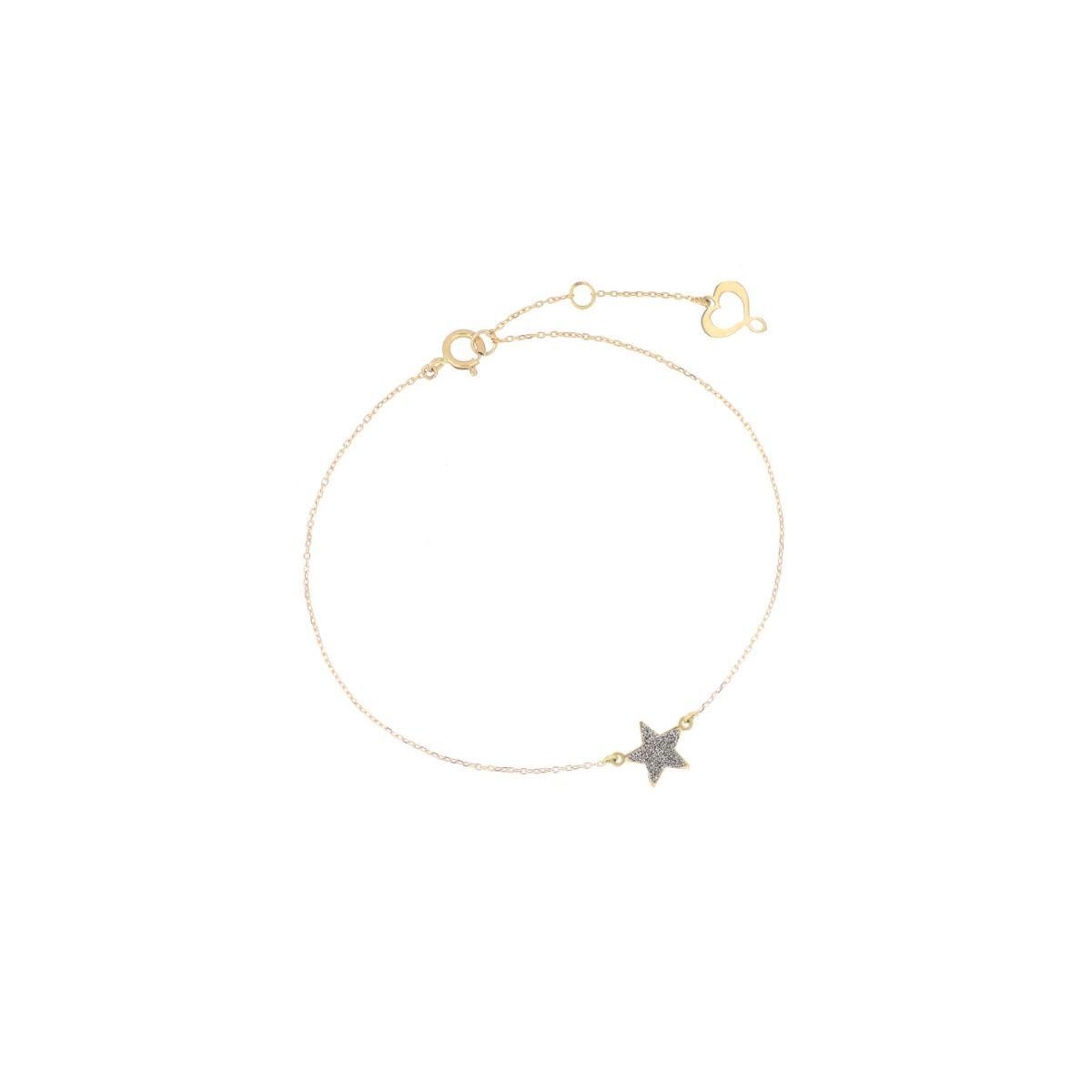 BRACCIALE 18KT STELLA POLVERE CROMO