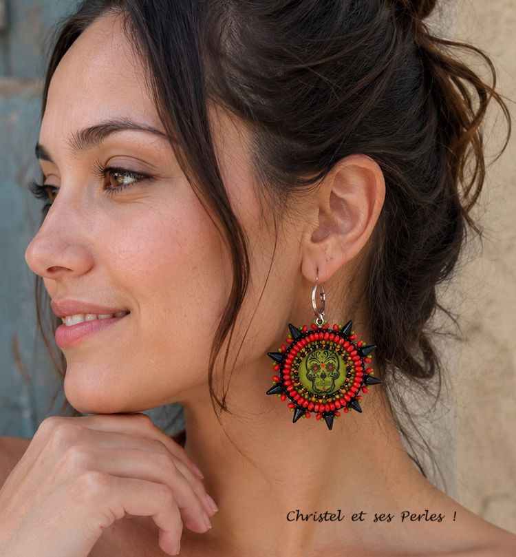 Boucles d'oreilles cubanista