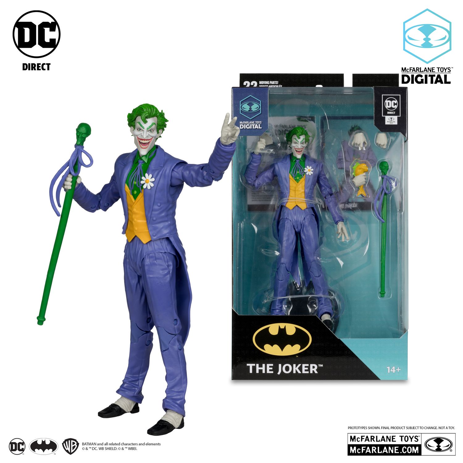 MCFARLANE TOYS 7" DC MULTIVERSE THE JOKER (SILVER AGE) WITH MCFARLANE TOYS DIGITAL COLLECTIBLE