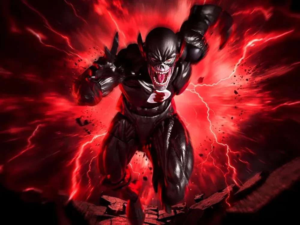 ***PRE ORDER*** Kaiyodo Amazing Yamaguchi Revoltech DC Comics Black Flash Action Figure