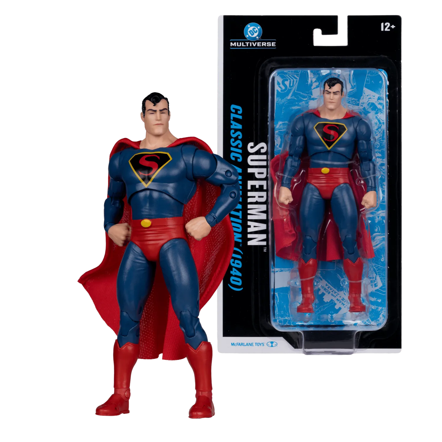 ***PRE ORDER*** MCFARLANE TOYS DC Multiverse 7in - Superman (Classic Animation 1940) Blister Card Action Figure ***PRE ORDER*** MCFARLANE TOYS DC Multiverse 7in - Superman (Classic Animation 1940) Blister Card Action Figure
