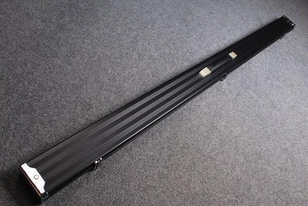 1 Piece Extra Long Aluminium 61 inch Snooker Cue Case with 3 Sections in Black
