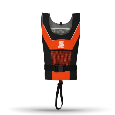 Secumar VIVO 50 Weste Schwimmhilfe Secumar Vivo 50 von vorne Orange schwarz