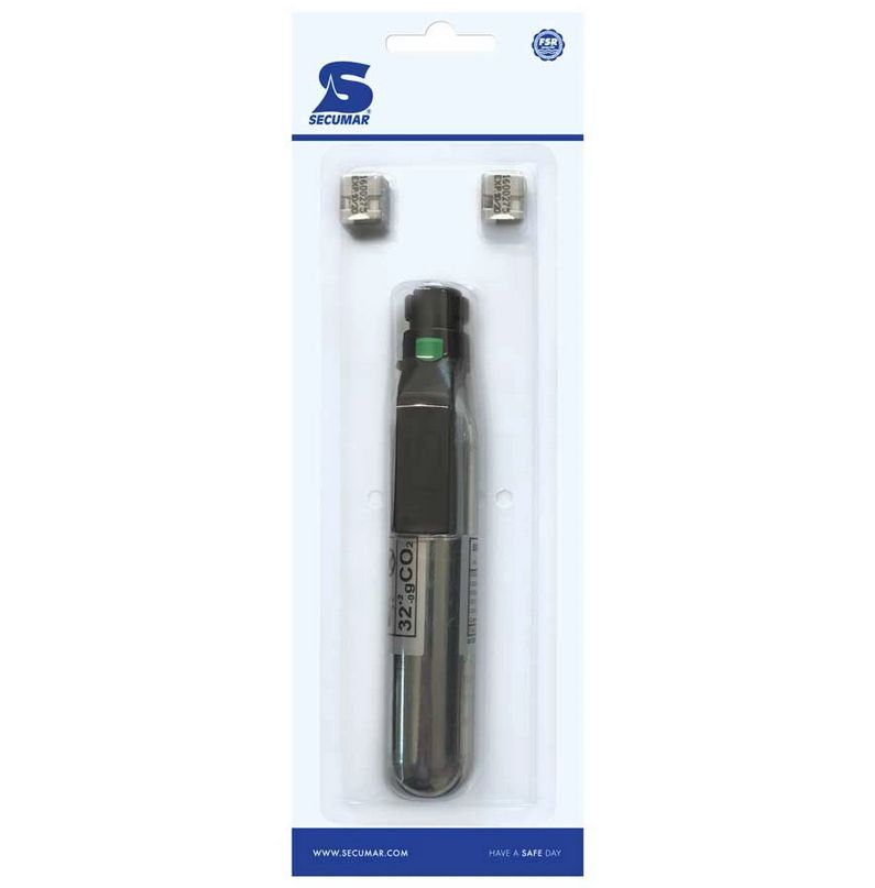 Secumar CO2 Ersatzpatrone 32g CO2-Patrone für Automatikauslösung (Ultra 170)