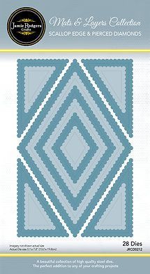 Scallop Edged and Pitched Diamonds Die