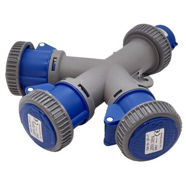 SPINA MULTIPLA 3 USCITE 16A 230V IP67 - SENZA CAVO SPINA MULTIPLA 3 USCITE 16A 230V IP67 - SENZA CAVO