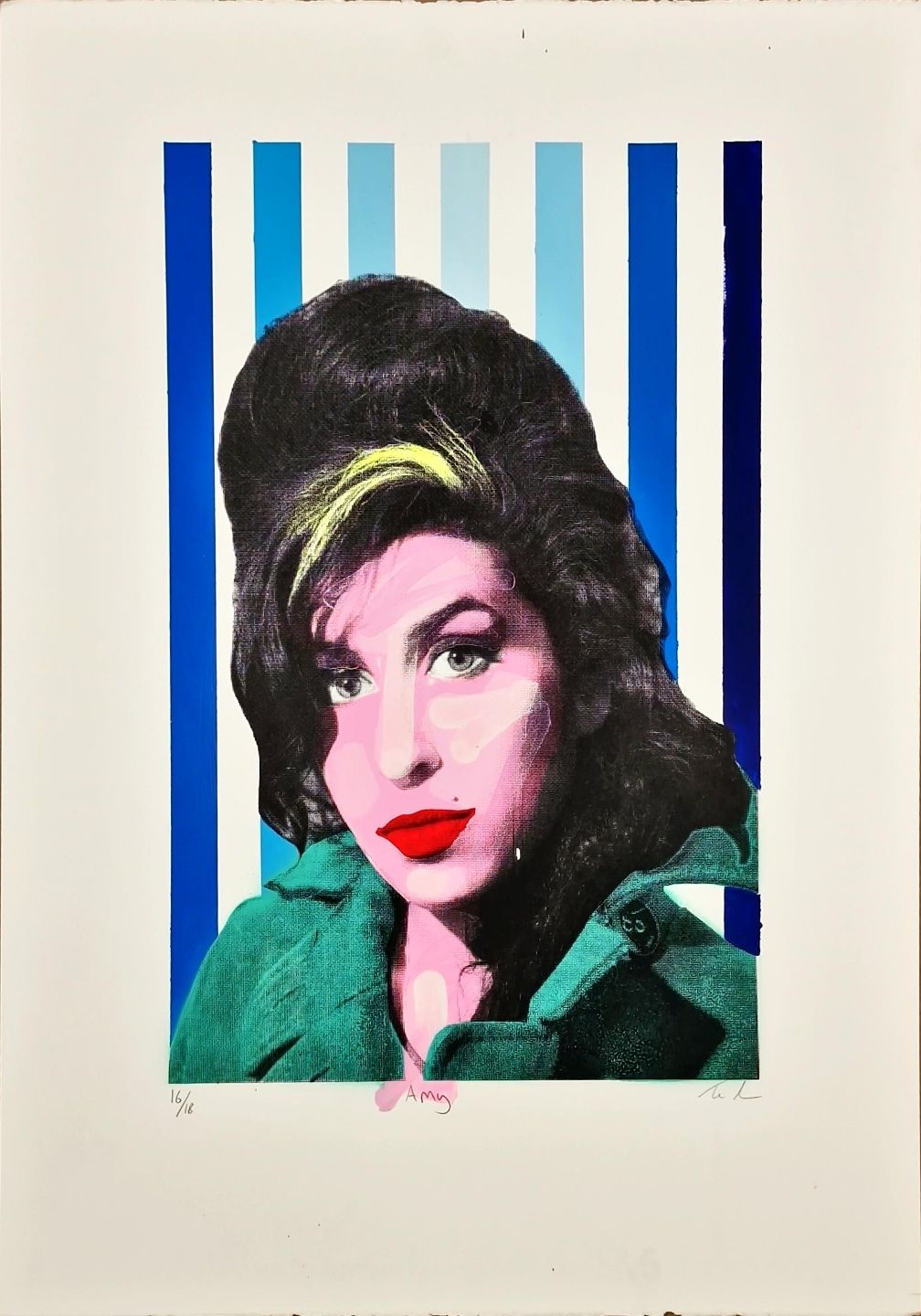 Amy - blue stripes