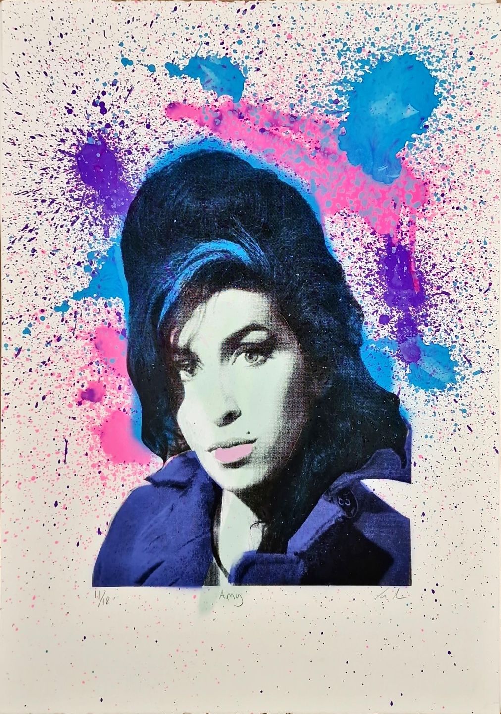 Amy - splatter background