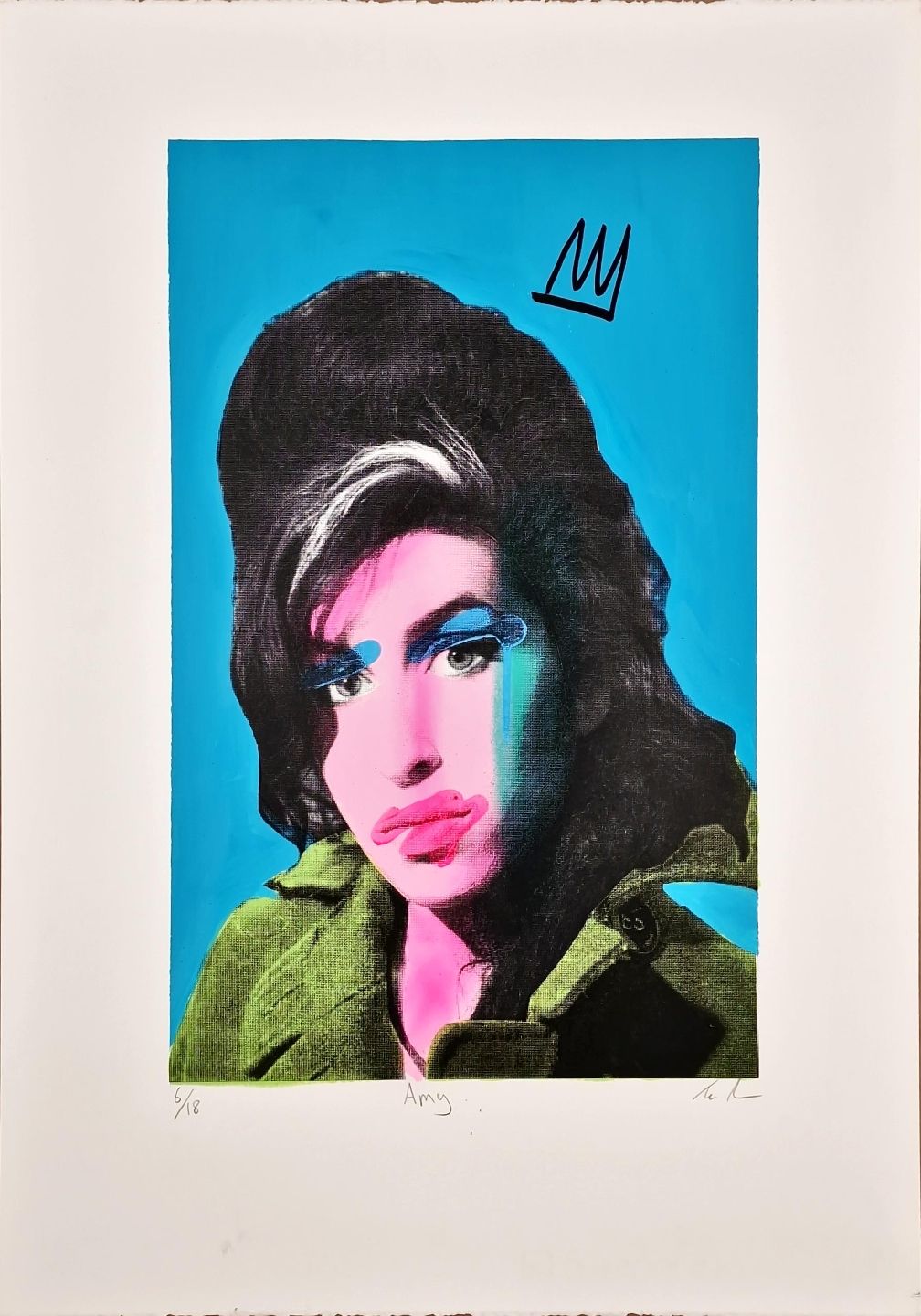 Amy - blue background