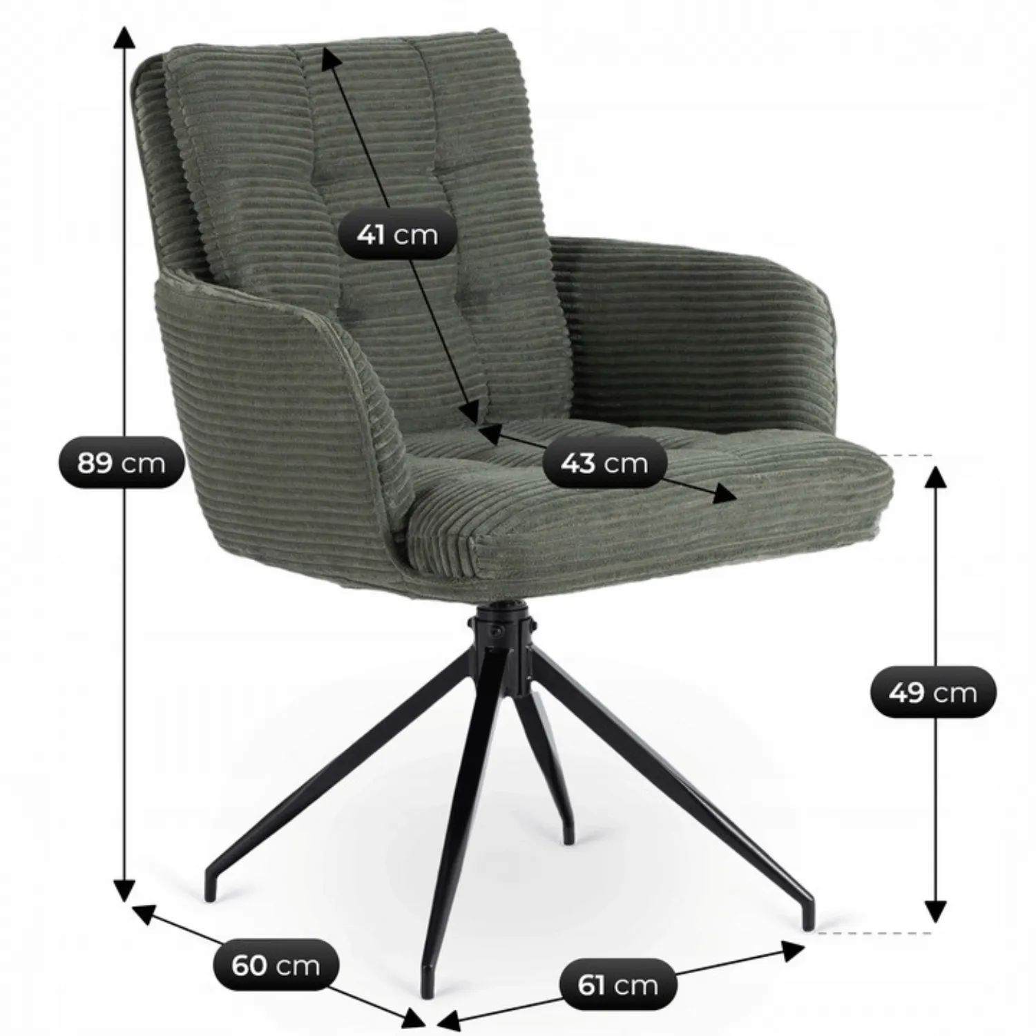 Akita Eetkamerstoel set van 2