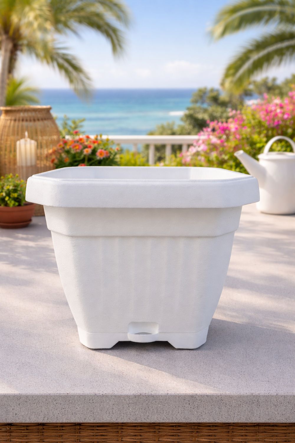 Vazo lulesh Mediteran + pjata Ø14x14cm 2 liter