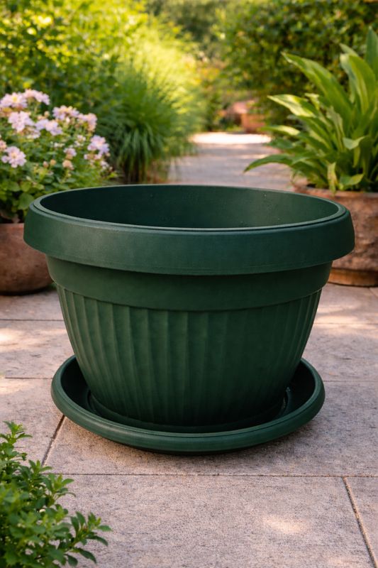 Vazo lulesh Mediteran + pjata 30x26cm 13 litër