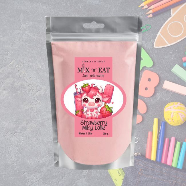 250g Strawberry Milky Lollie