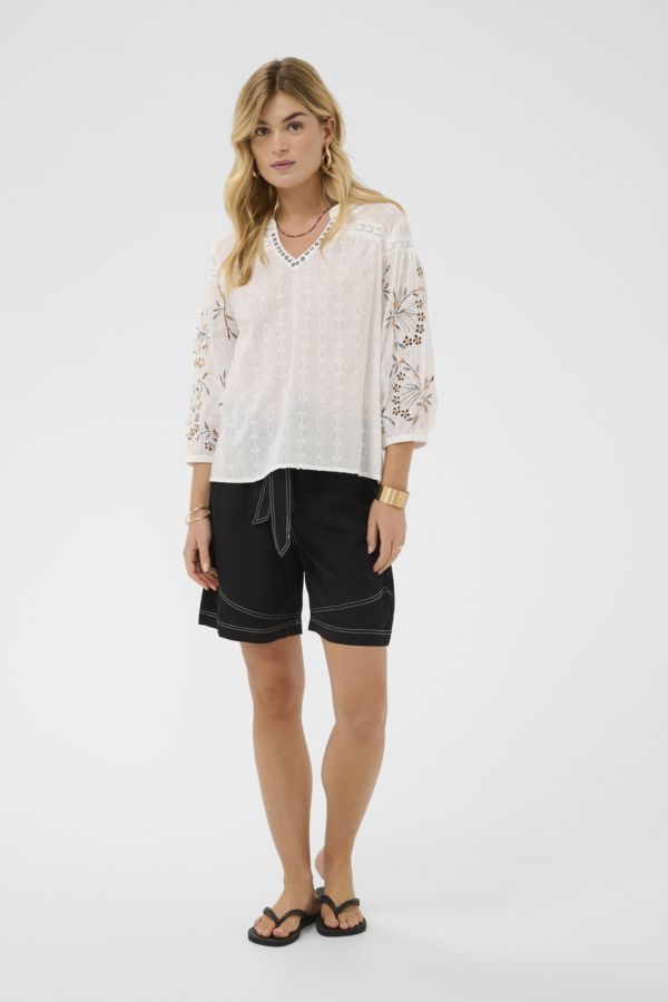 Cream Sereni 100% Cotton Blouse