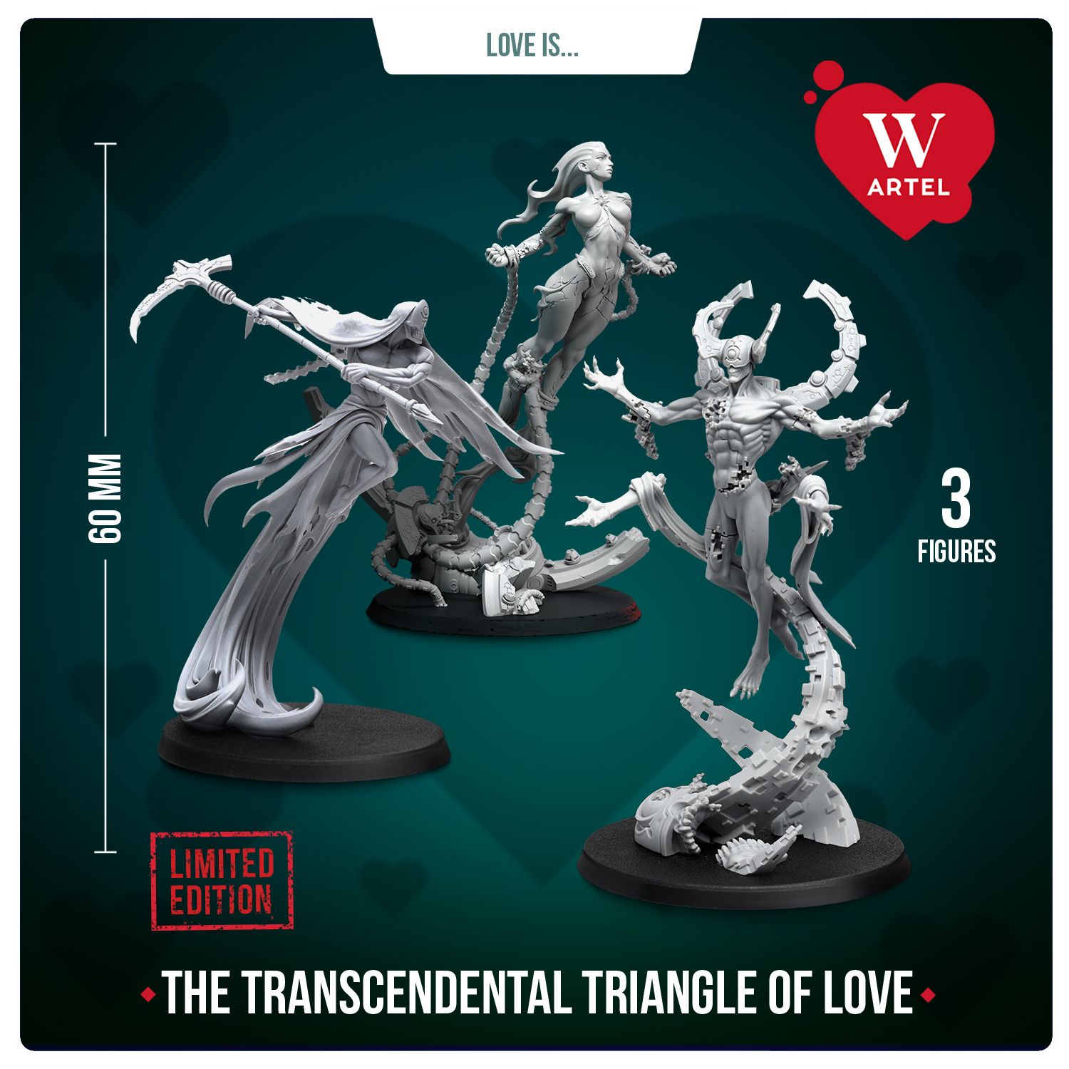The Transcendental Triangle of Love